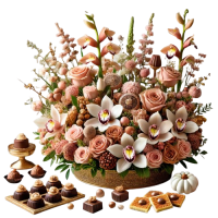 زهور / باقات حلويات