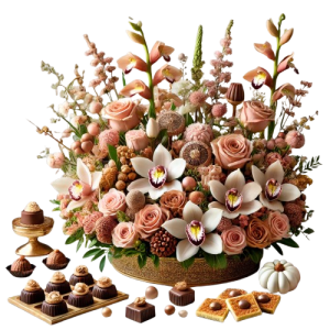 زهور / باقات حلويات